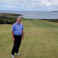 Hurley at the New South Wales Golf Club in Sydney, Australia, which is using Hurley’s 777 bentgrass, another Rutgers variety developed with Rutgers collaboration.