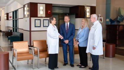 Dr. Amy Murtha, Roberto Muñiz, Donna Silbert, Dr. Alfred F. Tallia