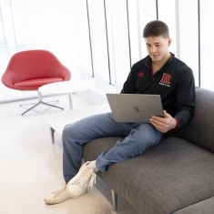 Rutgers wrestler Anthony White studies many hours each day