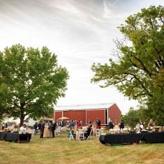 Rutgers Feeds the Future reception at farm