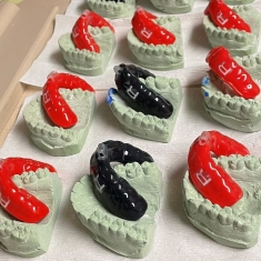 Mouthguards made by Howarth ready for delivery to Rutgers athletes